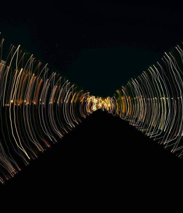 Abstract energy lines representing physical movement and balance